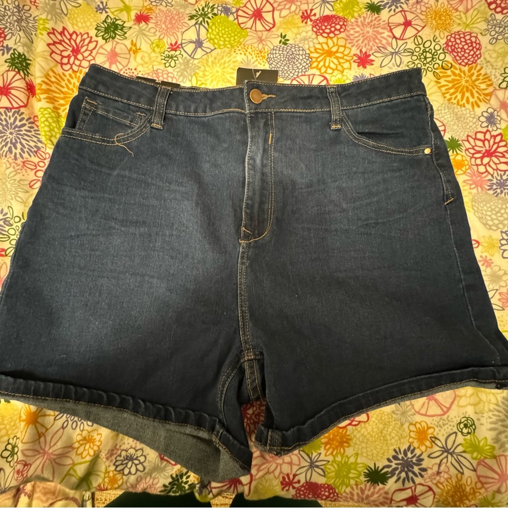 Fashion Nova | fave high waist denim shorts | 3X NWT